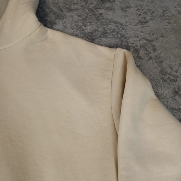 Zara Men's Pullover Ivory Cream Large Hoodie - Picture 5 of 15